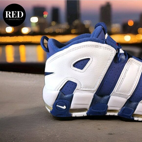 Nike Air More Uptempo 96 Shoes Olympic 2024 Navy White FQ8182-100 - Men\'s Sz 12
